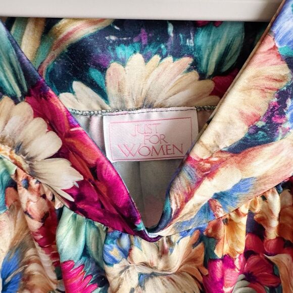 VINTAGE Just For Women Floral Muumuu Best Fit S-L - Picture 7 of 13